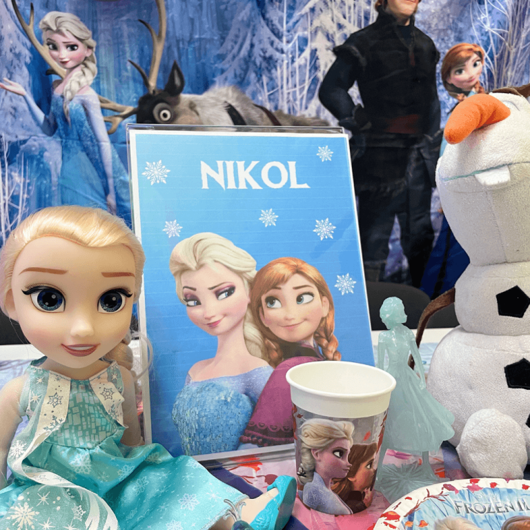 tematski rođendan, elsa, ana, frozen,
